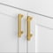 Gliderite Hardware 3-3/4 in. Center to Center Satin Gold Solid Steel Bar Pull - 4006-96-SG 4006-96-SG-1 - alternate 2